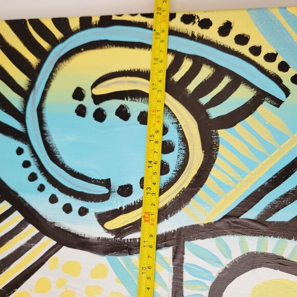 Original Painting Canvas Abstract art Design Floating Atmosphere Set of 3 Modern - Picture 14 of 15